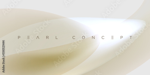 Minimal abstract pearl background with smooth creamy gradients and elegant translucent shapes. Ideal for luxury branding, modern digital designs, stylish presentations, and premium minimalist composit