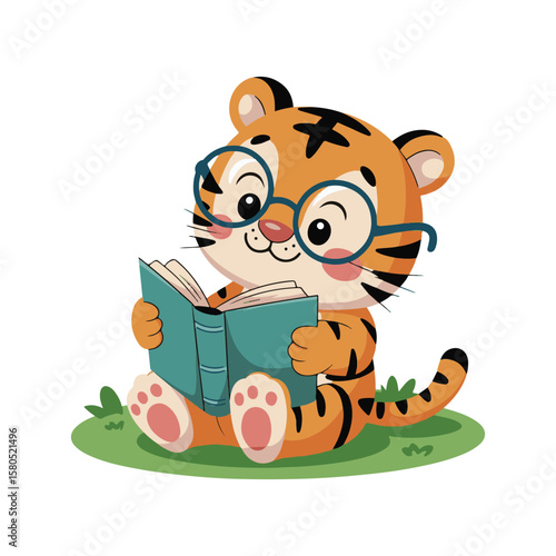 tiger cub with a gift