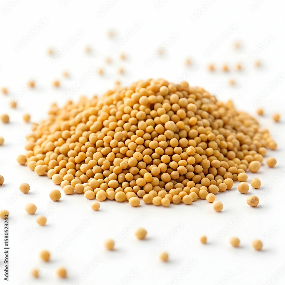 Yellow mustard seeds are mild, slightly pungent spices used in pickling, cooking Yellow mustard seeds are mild, slightly pungent spices used in pickling, cooking