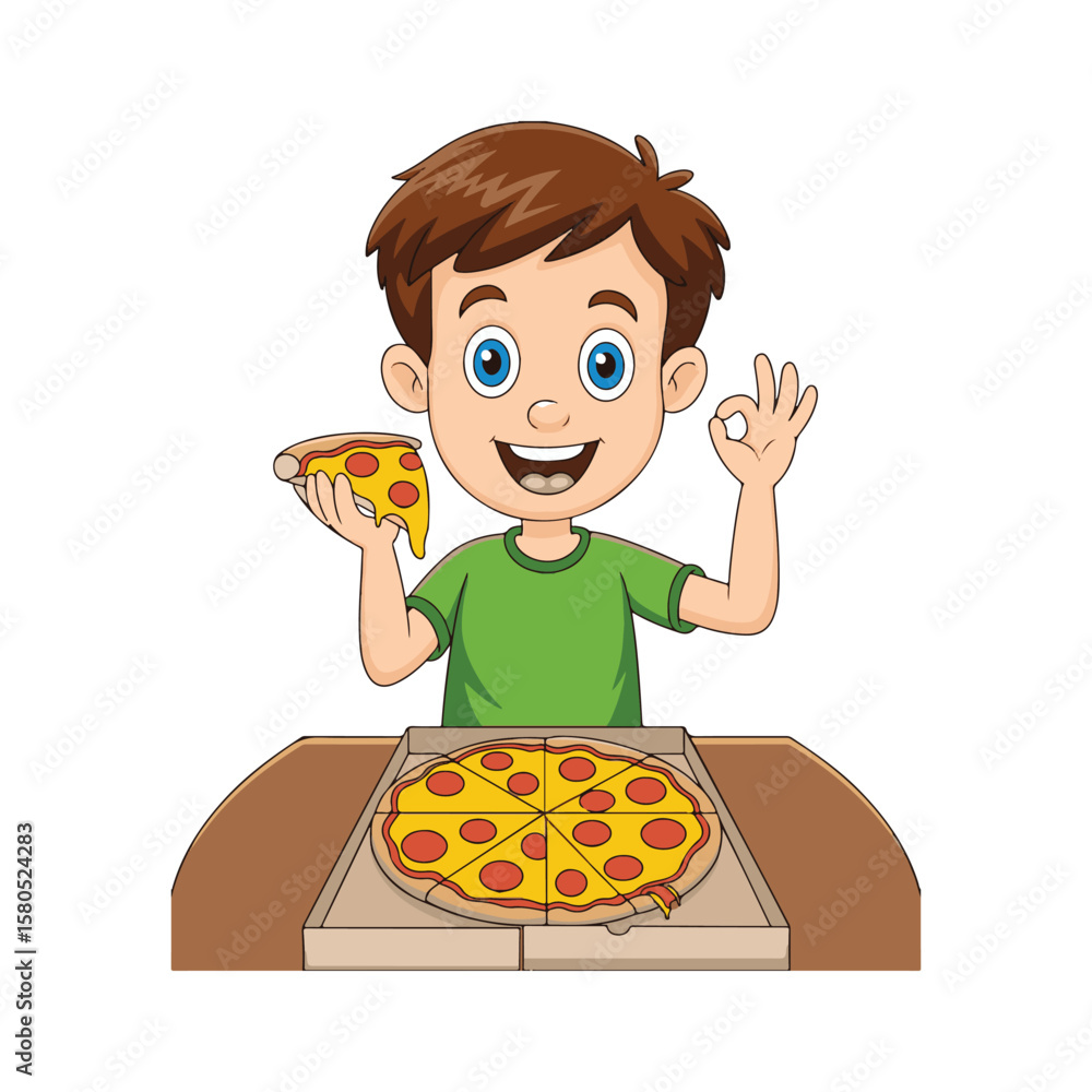 boy eating pizza boy eating pizza