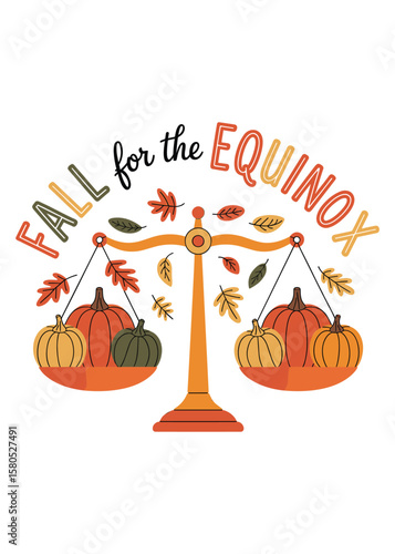 Typography T-Shirt Design On Autumnal Equinox Quote