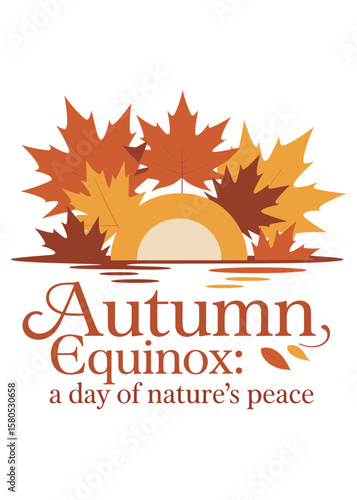 Typography T-Shirt Design On Autumnal Equinox Quote