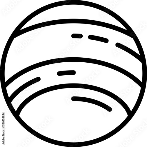 Pluto vector icon stock illustration