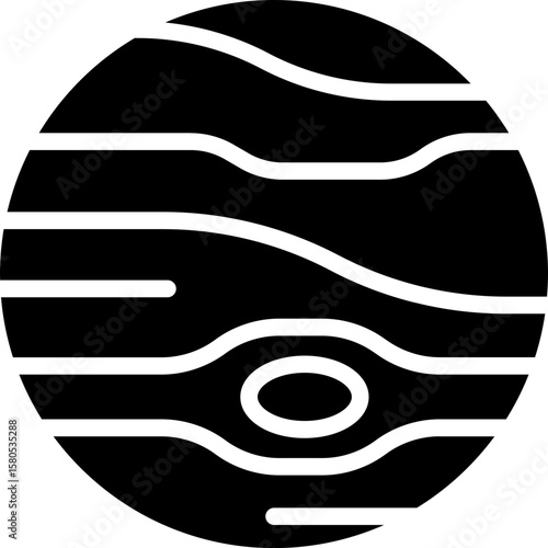 Jupiter vector icon stock illustration