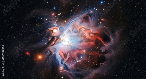 Stunning nebula and many stars