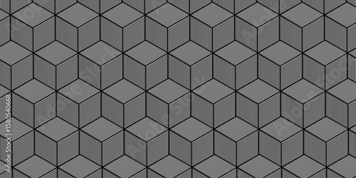 seamless geometric pattern. Abstract minimal blank cube. Modern mosaic and grid pattern.abstract squares background. Modern technological illustration with square mesh. Digital geometric design.
