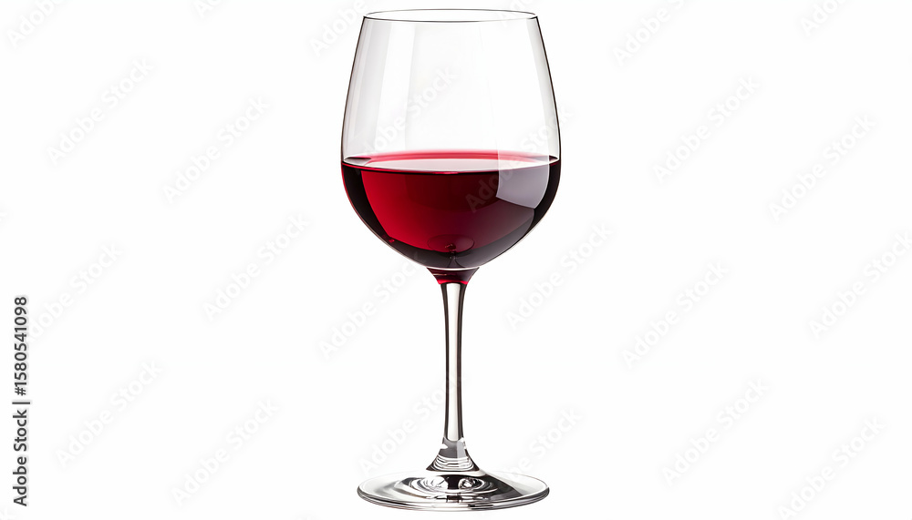 Red Wine in a Crystal Glass Red Wine in a Crystal Glass