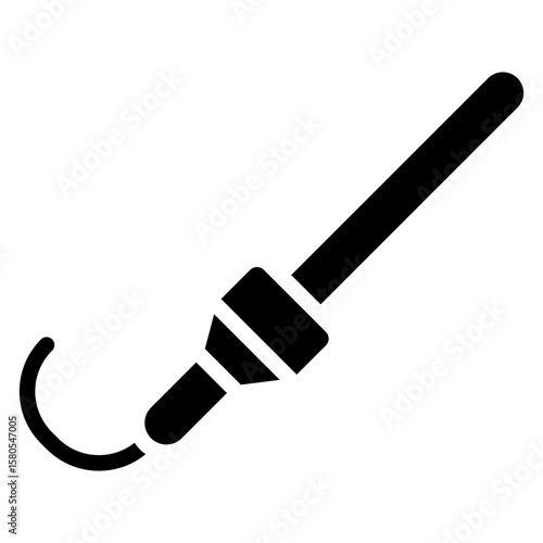 Lighting stick vector icon stock illustration