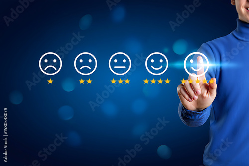 Online Customer Satisfaction Survey with Five-Star Feedback and Business Reputation Rating