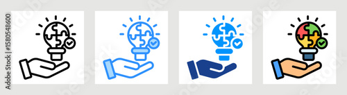 Creative Solution Icon Collection Set Multiple Style