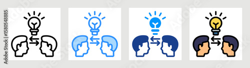 Idea Exchange Icon Collection Set Multiple Style