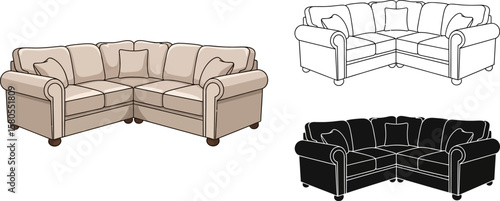 Shop corner sofa sets: find the perfect sectional couch for your living room and home decor ideas