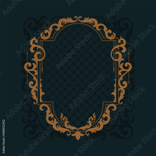 Luxury Golden Ornamental Abstract Background