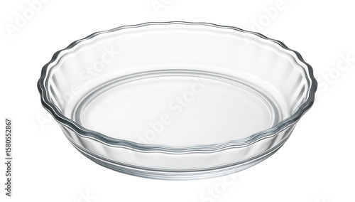 Microwave-safe glass pie plate, ideal for baking and reheating pies in a cozy home kitchen.