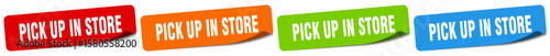 pick up in store sticker. pick up in store sticker set on white background