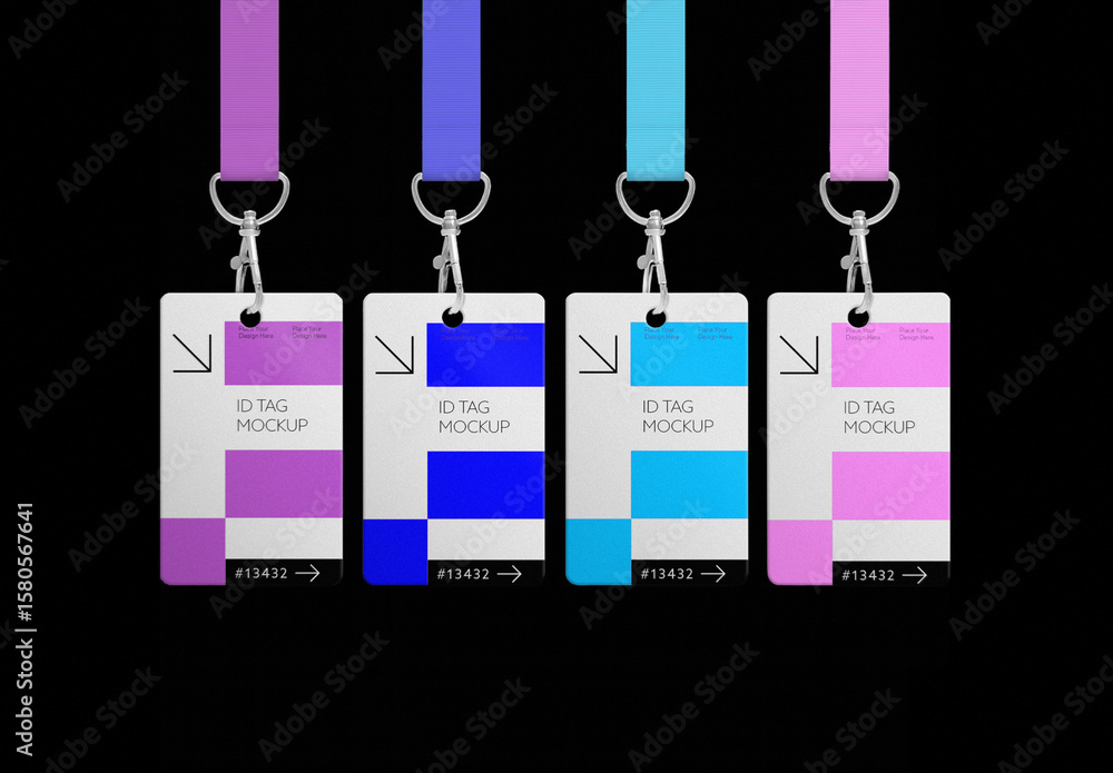 Mod Id Tags ID Tags Mockup Stock Template | Adobe Stock