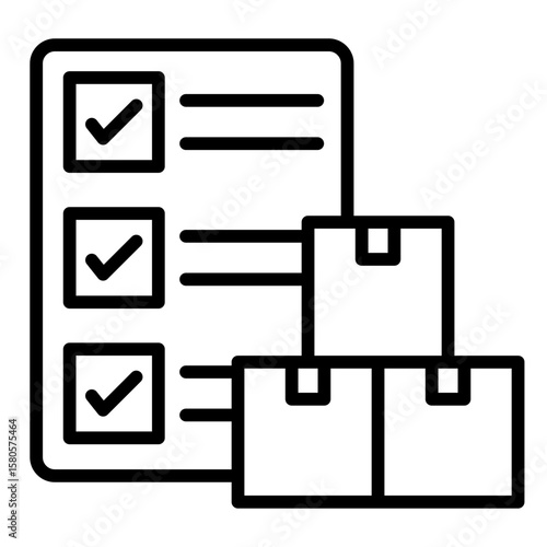 Inventory Check  Icon Element For Design