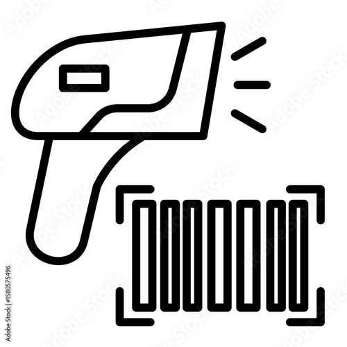 Barcode Scanner  Icon Element For Design