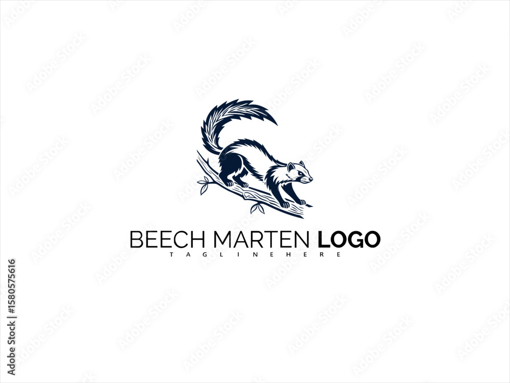 Elegant Beech Marten Logo Vector in Modern Wildlife Design. Black and White Illustration for Ethical Brands, Outdoor Merch, and Natural Product Labels.
Elegant Beech Marten Logo Vector in Modern Wildlife Design. Black and White Illustration for Ethical Brands, Outdoor Merch, and Natural Product Labels.