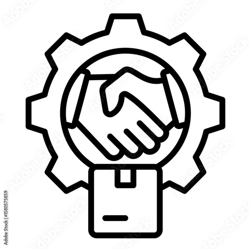 Vendor Management  Icon Element For Design