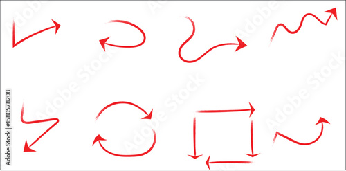 arrow,red,complex high resolution vector intricate directions for art installations experimental designs social media assets and digital ad creatives unique flow themes