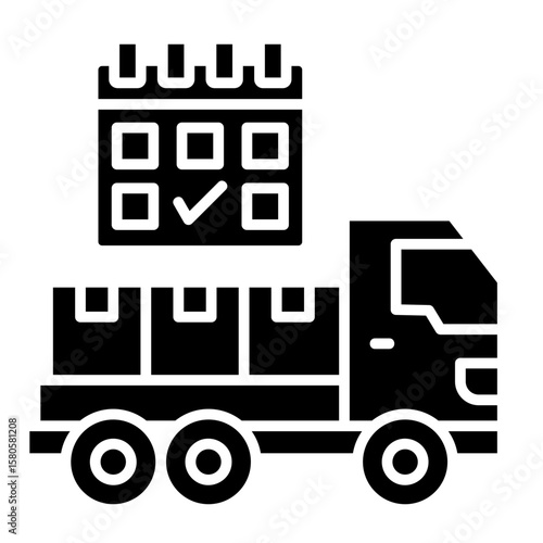 Delivery Schedule  Icon Element For Design