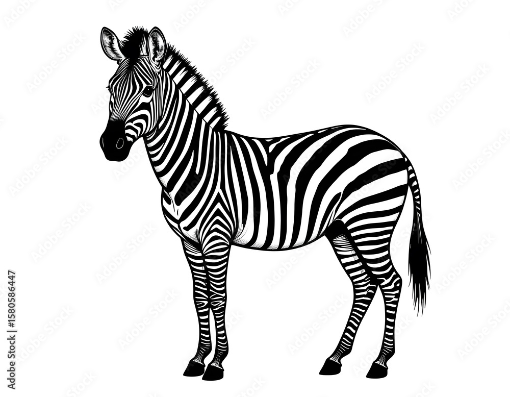 Fototapeta premium Horse Drawing