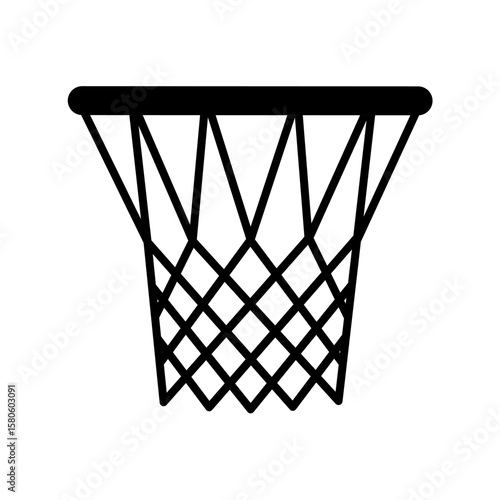 basketball hoop vector with trendy design