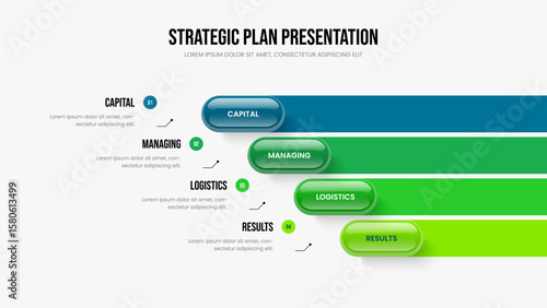 Company Proposal Four Element Diagram Slideshow Template. Creative Overview Frame Layout Vector Illustration. Market Plan 4 Option Infographic Presentation Design.
