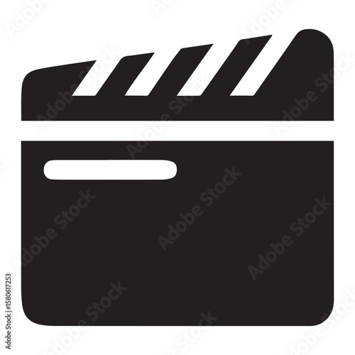 movie clapper board vector illustration