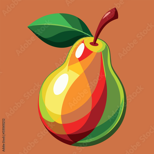 Sweet pear illustration, simple yet creative design