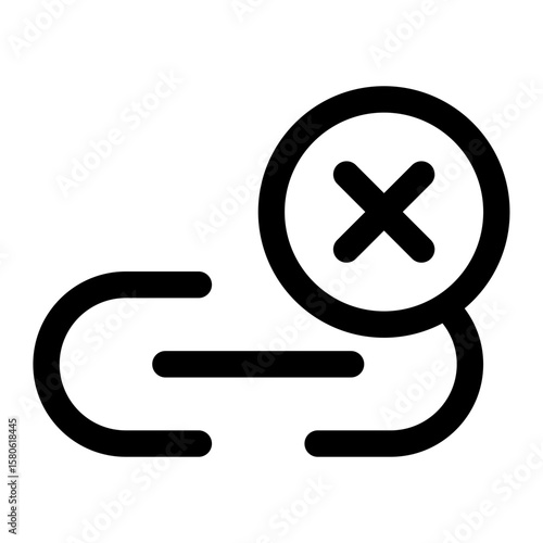Link fail line icon 
