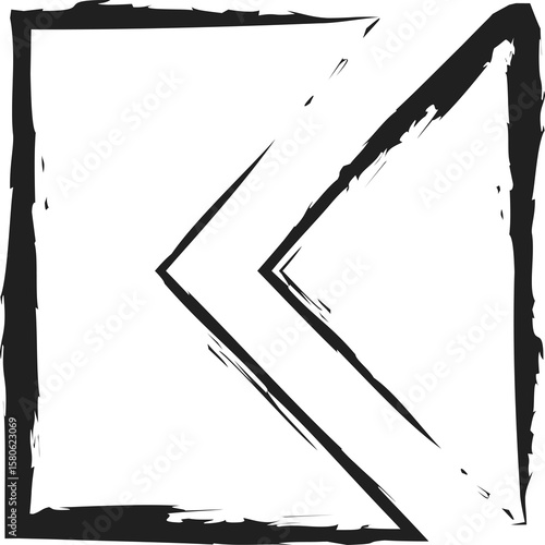 Wallpaper Mural Square brush strokes geometric shape. Design elements Torontodigital.ca