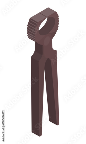 Vintage pincers - hand drawn vector illustration.