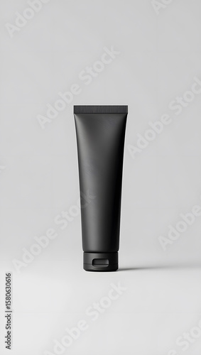 tube of cream on black background