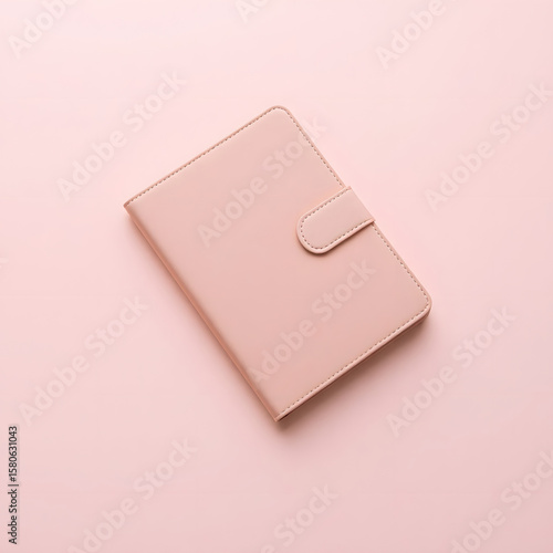 pink lather note paper with white background