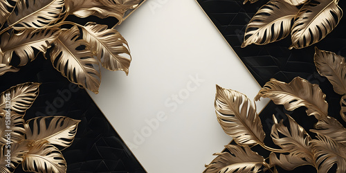 vintage frame with wings blank business card with white background