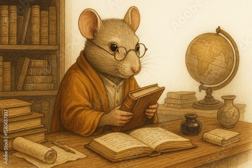 scholar mouse with antique books.jpg