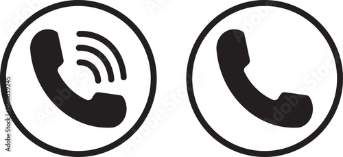 Mobile phone vibration icon set . Black smartphone, ringing Smartphone illustration,
