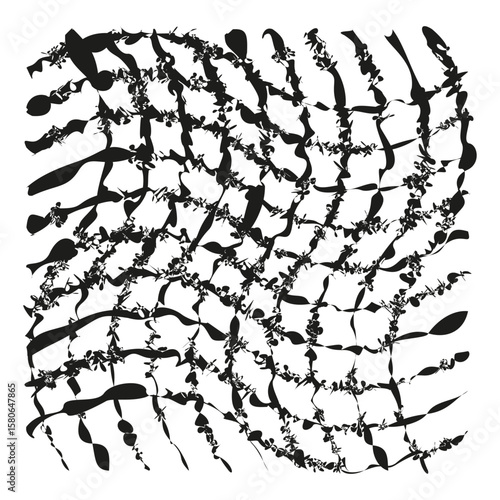 Organic grid texture. Abstract mesh pattern. Biomass field illustration. Vector cellular art.