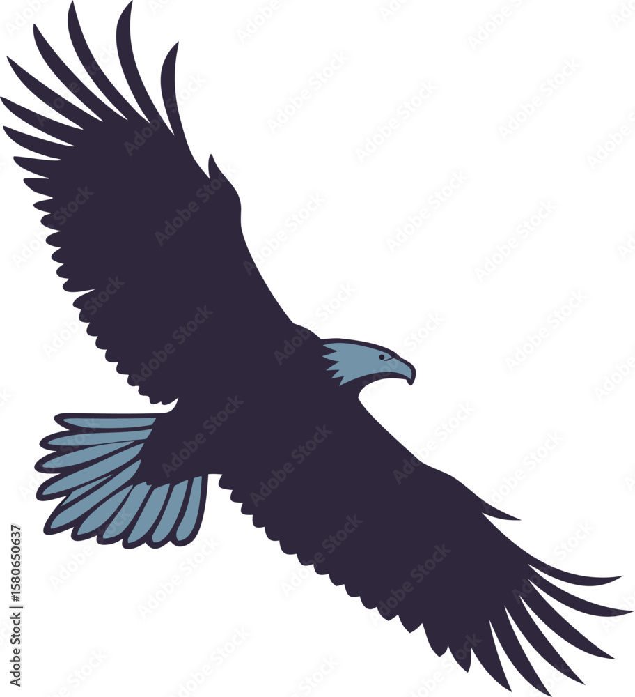 Obraz premium Cute seal sitting with whiskers and flippers silhouette