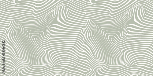 Vector seamless pattern with organic shapes, liquid lines. Abstract texture with fingerprint line. Natural background with irregular waves, distorted surface, biological structures. Repeating design