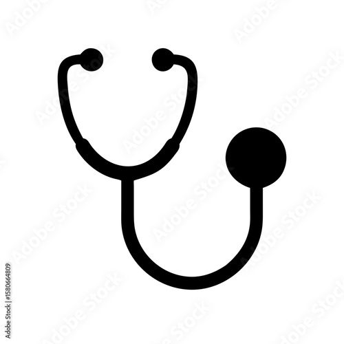 Stethoscope icon vector art