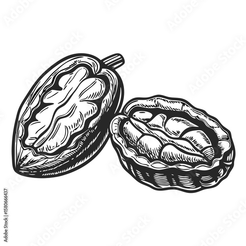 Sun-dried tomatoes in oil, close up illustration with ripe vegetables, perfect for your cooking blog or menu. Sun-dried tomatoes in oil, delicious recipe ingredients, hand-drawn vintage sketch.