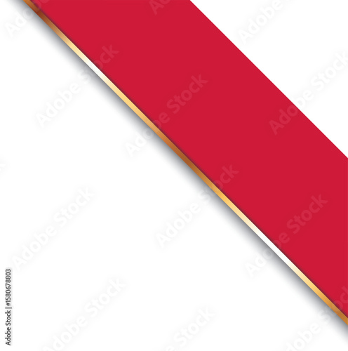 Free Download banner with flag of Poland, corner banner with gold frame - GFXLoad