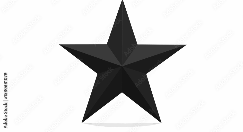 Obraz premium Black Star Icons Collection