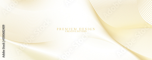 Technology cover background design set. Luxury line pattern (guilloche curves) in premium white, gold. Vector tech backdrop for business layout, digital certificate, formal brochure template, network