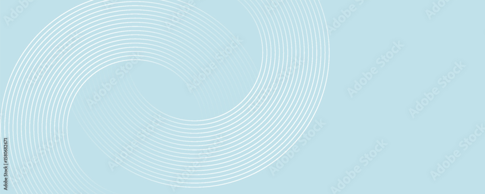Fototapeta premium Modern abstract background. Glossy white gradient circle lines. Minimal geometric pattern. Simple graphic elements. Futuristic concept. Suitable for cover, poster, banner, brochure, eps10.