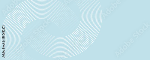 Modern abstract background. Glossy white gradient circle lines. Minimal geometric pattern. Simple graphic elements. Futuristic concept. Suitable for cover, poster, banner, brochure, eps10.