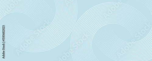 Modern abstract background. Glossy white gradient circle lines. Minimal geometric pattern. Simple graphic elements. Futuristic concept. Suitable for cover, poster, banner, brochure, eps10.